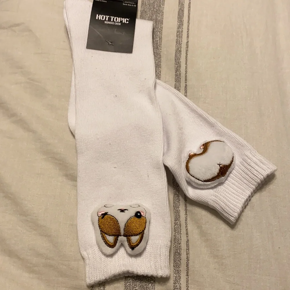 2/$12 Plush Corgi Crew Socks Hot‎ Topic